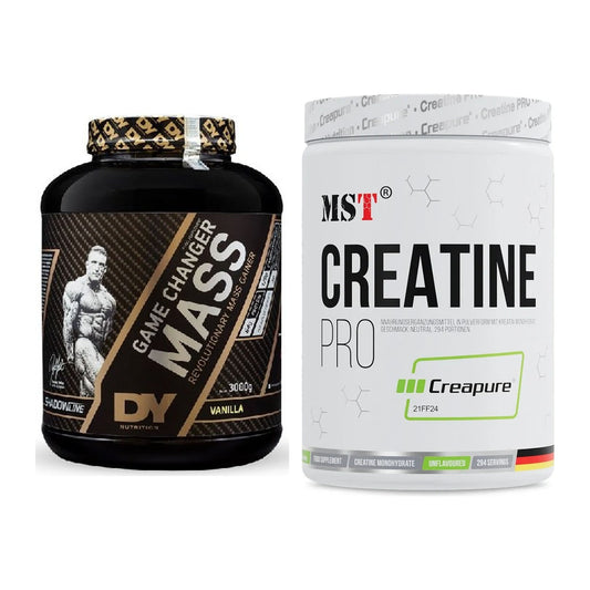 Masseaufbau-Set: DY Nutrition Game Changer + MST Creatin Pro CREAPURE – alle enthaltenen Artikel