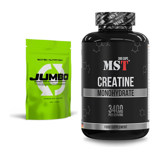 Masseaufbau-Set: Scitec Jumbo + MST Creatine Monohydrate – alle enthaltenen Artikel