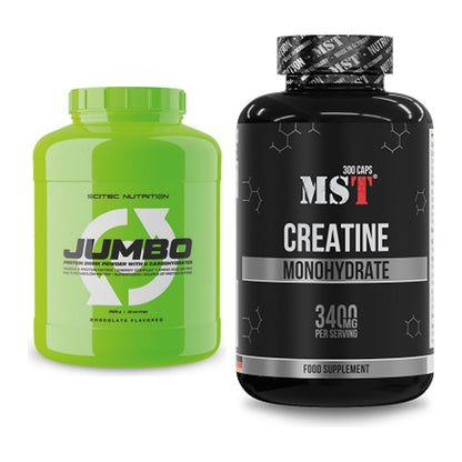 Masseaufbau-Set: Scitec Jumbo + MST Creatine Monohydrate – alle enthaltenen Artikel