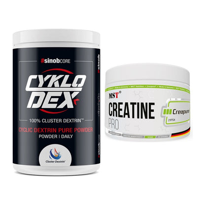 Masseaufbau-Set: Sinob Core CykloDex 1kg + MST Creatin Pro CREAPURE – alle enthaltenen Artikel