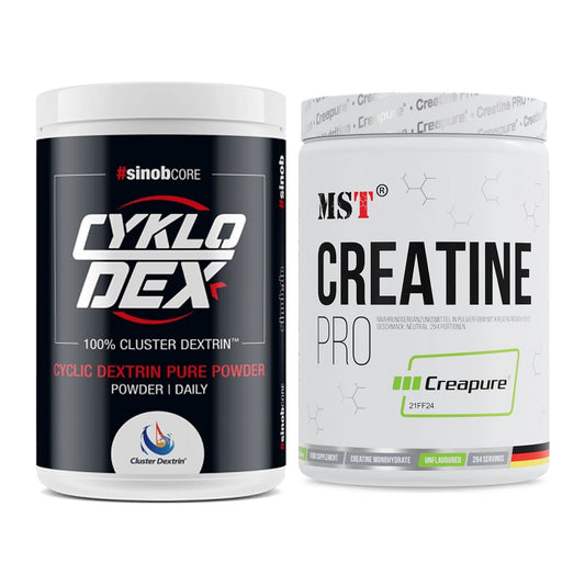 Masseaufbau-Set: Sinob Core CykloDex 1kg + MST Creatin Pro CREAPURE – alle enthaltenen Artikel