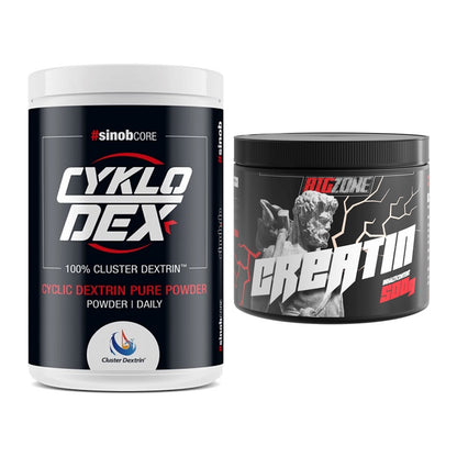 Masseaufbau-Set: Sinob Core CykloDex 1kg (Cluster + Big Zone Creatin – alle enthaltenen Artikel