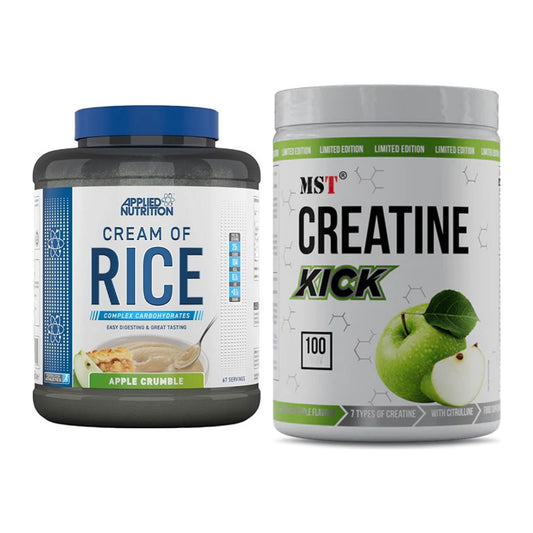 Masseaufbau-Set: Applied Nutrition Cream of Rice + MST Creatine Kick – alle enthaltenen Artikel