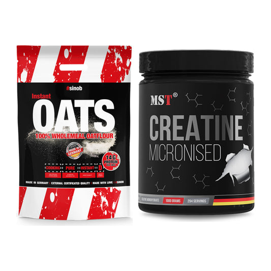Masseaufbau-Set: Sinob Instant Oats + MST Creatin Monohydrate – alle enthaltenen Artikel