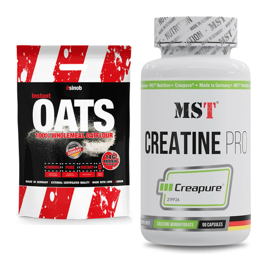 Masseaufbau-Set: Sinob Instant Oats + MST Creatine Pro CREAPURE – alle enthaltenen Artikel