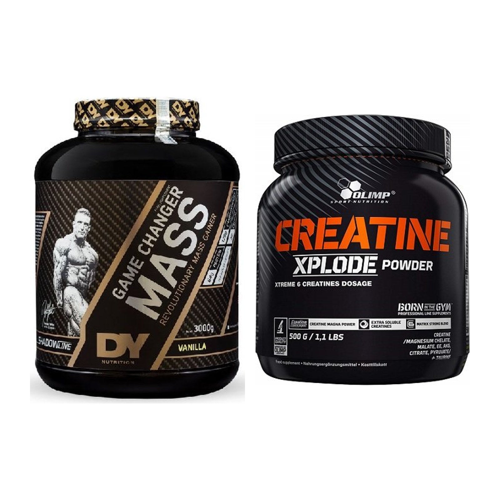 Masseaufbau-Set: DY Nutrition Game Changer + Olimp Creatine Xplode – alle enthaltenen Artikel