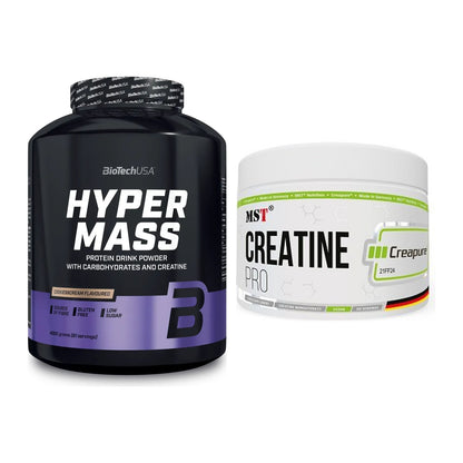 Masseaufbau-Set: BioTech Hyper Mass 4000g + MST Creatin Pro CREAPURE – alle enthaltenen Artikel