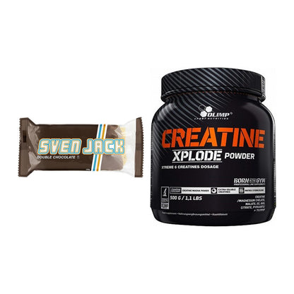 Masseaufbau-Set: Sven Jack (Energycake) 24 + Olimp Creatine Xplode – alle enthaltenen Artikel