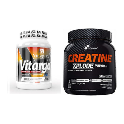 Masseaufbau-Set: FA Vitarade Vitargo + Olimp Creatine Xplode – alle enthaltenen Artikel