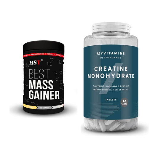 Masseaufbau-Set: MST Best Mass Gainer + MyProtein MyVitamins Creatine – alle enthaltenen Artikel