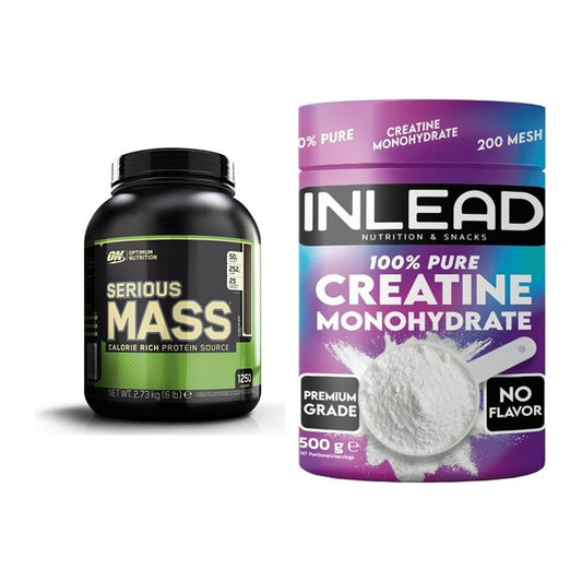 Masseaufbau-Set: Optimum Nutrition Serious + INLEAD Creatine – alle enthaltenen Artikel