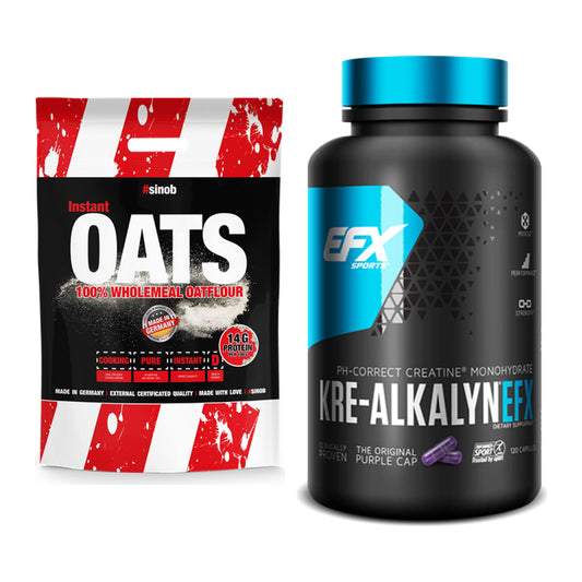 Masseaufbau-Set: Sinob Instant Oats + EFX Kre-Alkalyn – alle enthaltenen Artikel