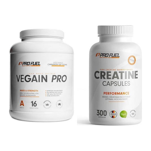 Masseaufbau-Set: ProFuel VEGAIN Pro + ProFuel Creatine Monohydrate – alle enthaltenen Artikel