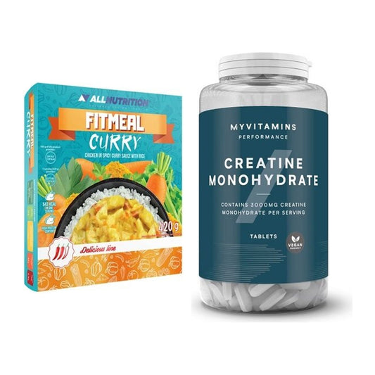 Masseaufbau-Set: Allnutrition Fitmeal + MyProtein MyVitamins Creatine – alle enthaltenen Artikel