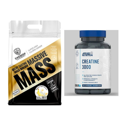 Masseaufbau-Set: Swedish Supplements + Applied Nutrition – alle enthaltenen Artikel