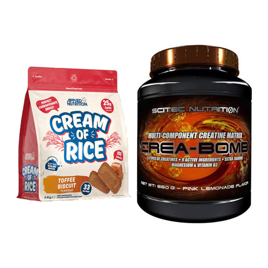 Masseaufbau-Set: Applied Nutrition Cream + Scitec Crea-Bomb 660g – alle enthaltenen Artikel