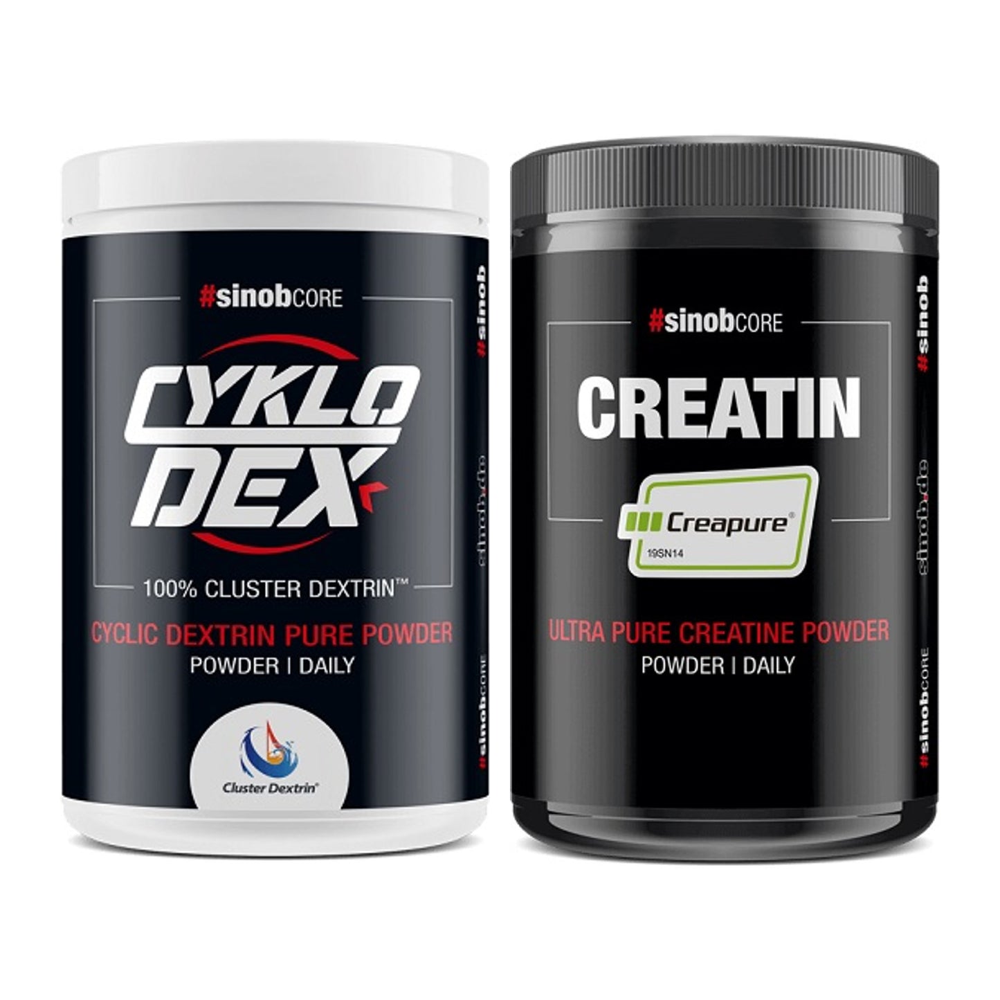 Masseaufbau-Set: Sinob Core CykloDex 1kg + Sinob Creatin CREAPURE – alle enthaltenen Artikel