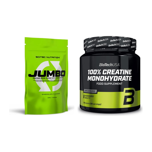 Masseaufbau-Set: Scitec Jumbo + BioTech Creatine Monohydrate – alle enthaltenen Artikel