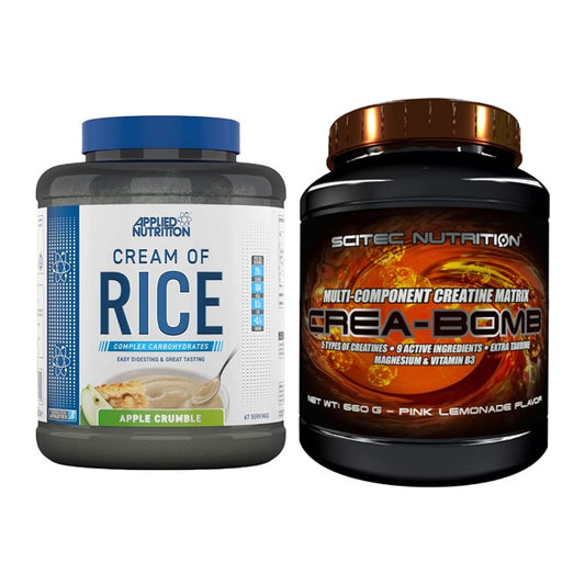 Masseaufbau-Set: Applied Nutrition Cream + Scitec Crea-Bomb 660g – alle enthaltenen Artikel