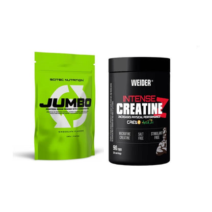 Masseaufbau-Set: Scitec Jumbo 1320g + Weider Intense Pure – alle enthaltenen Artikel
