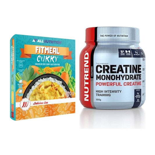 Masseaufbau-Set: Allnutrition Fitmeal + Nutrend Creatine Monohydrate – alle enthaltenen Artikel
