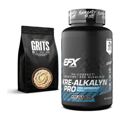 Masseaufbau-Set: Big Zone Grits (Maisgrieß) + EFX Kre-Alkalyn PRO – alle enthaltenen Artikel