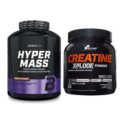 Masseaufbau-Set: BioTech Hyper Mass + Olimp Creatine Xplode – alle enthaltenen Artikel