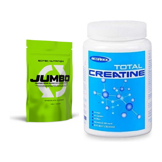 Masseaufbau-Set: Scitec Jumbo + Megabol Total Creatine – alle enthaltenen Artikel