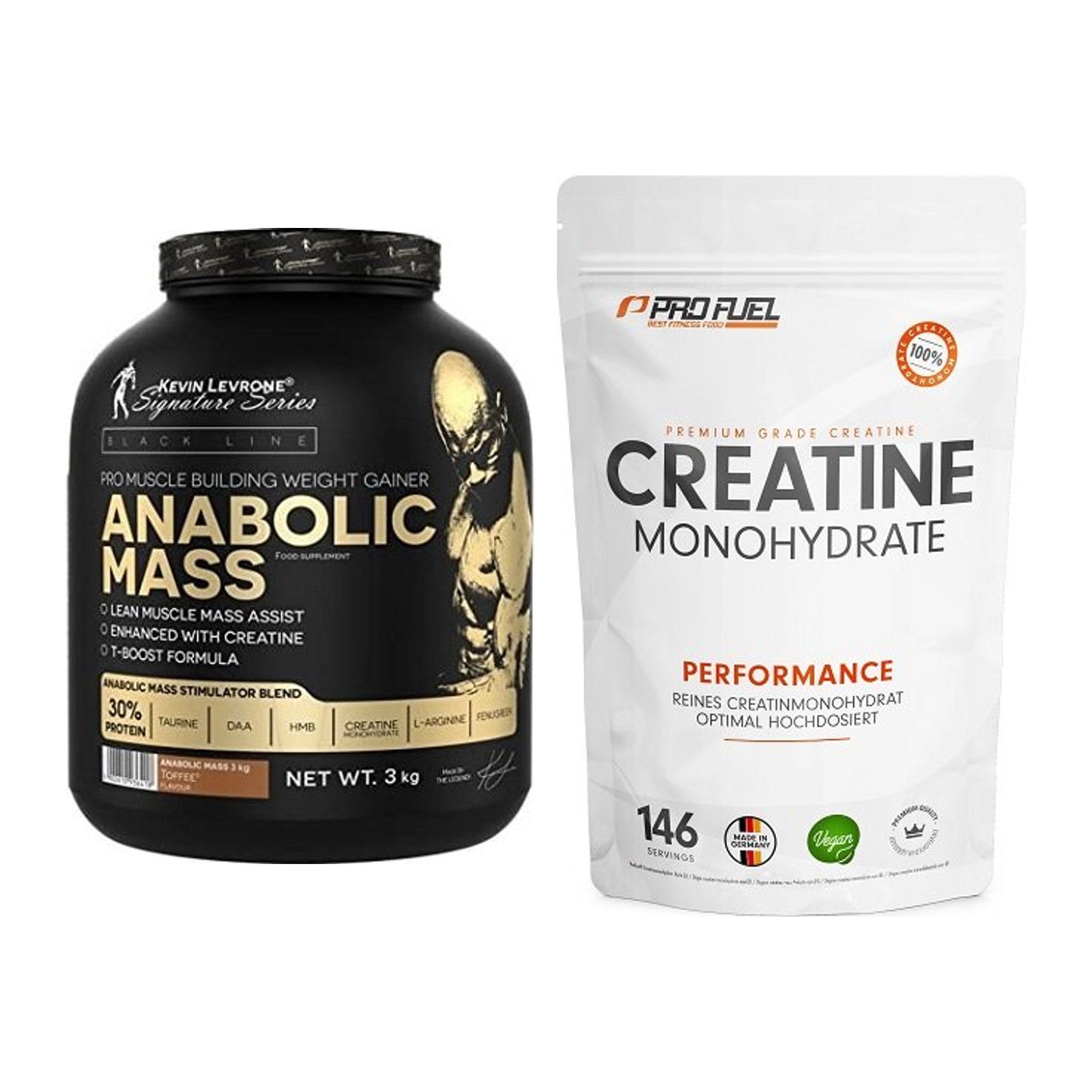 Masseaufbau-Set: Kevin Levrone Anabolic + ProFuel Creatine – alle enthaltenen Artikel