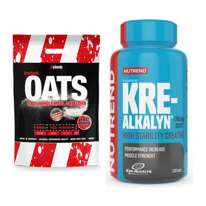 Masseaufbau-Set: Sinob Instant Oats + Nutrend Kre-Alkalyn – alle enthaltenen Artikel