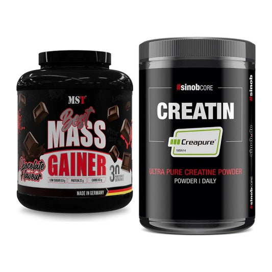 Masseaufbau-Set: MST Best Mass Gainer + Sinob Creatin CREAPURE – alle enthaltenen Artikel