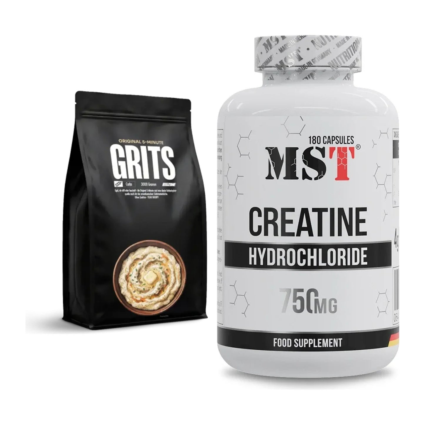 Masseaufbau-Set: Big Zone Grits (Maisgrieß) + MST Creatine HCL – alle enthaltenen Artikel