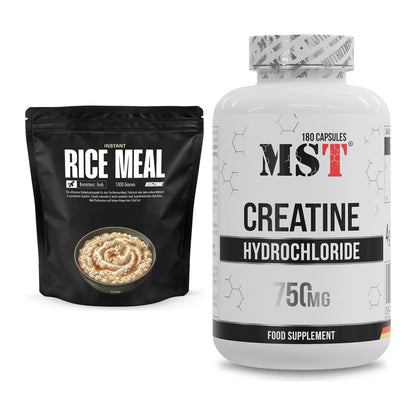 Masseaufbau-Set: Big Zone Instant Rice Meal (grob) + MST Creatine HCL – alle enthaltenen Artikel