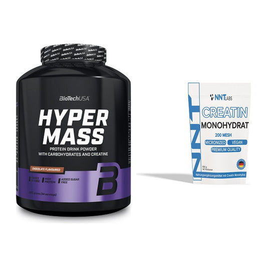 Masseaufbau-Set: BioTech Hyper Mass + NNT Creatin Monohydrat – alle enthaltenen Artikel