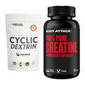 Masseaufbau-Set: ProFuel Cyclic Dextrin + Body Attack 100% Pure – alle enthaltenen Artikel