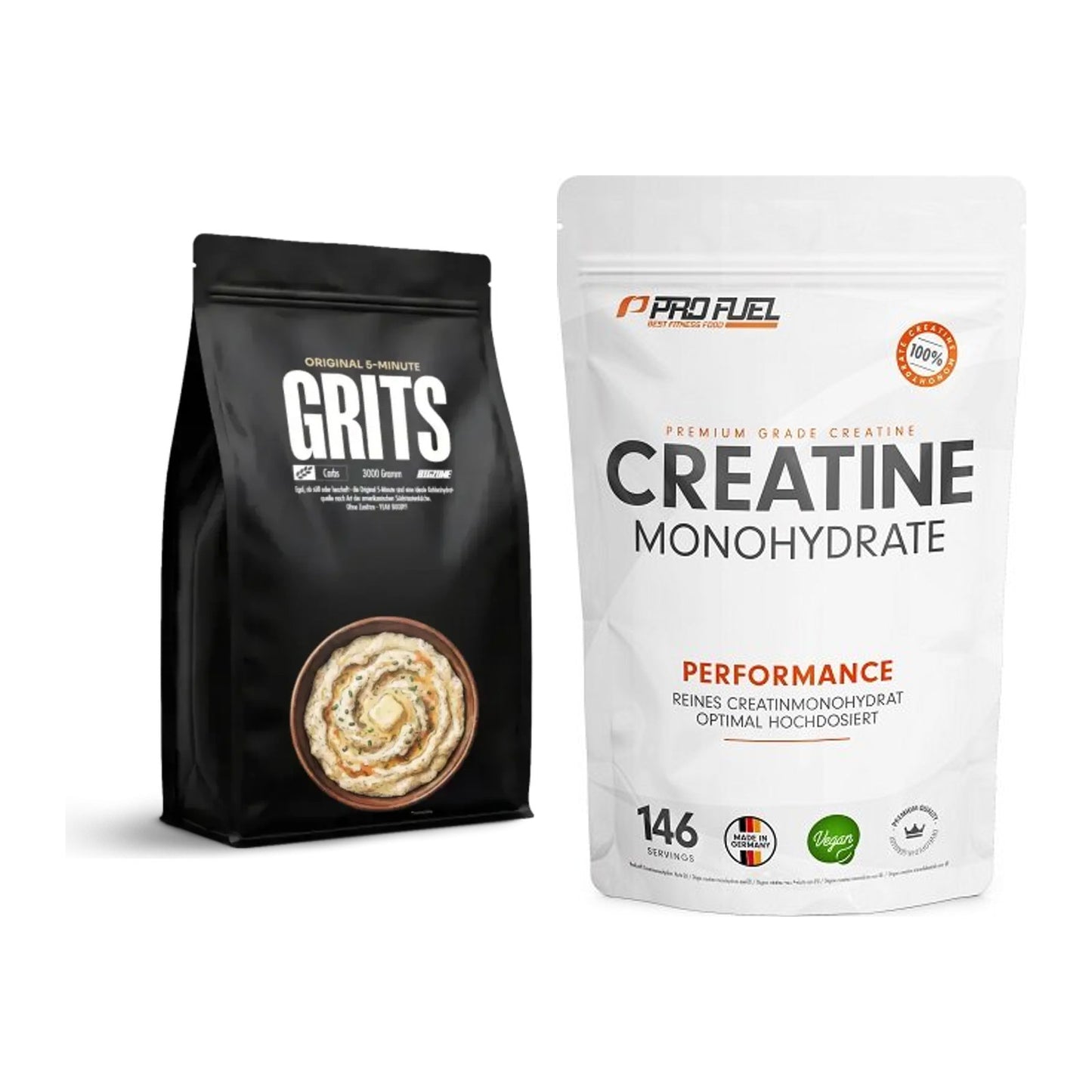 Masseaufbau-Set: Big Zone Grits + ProFuel Creatine – alle enthaltenen Artikel