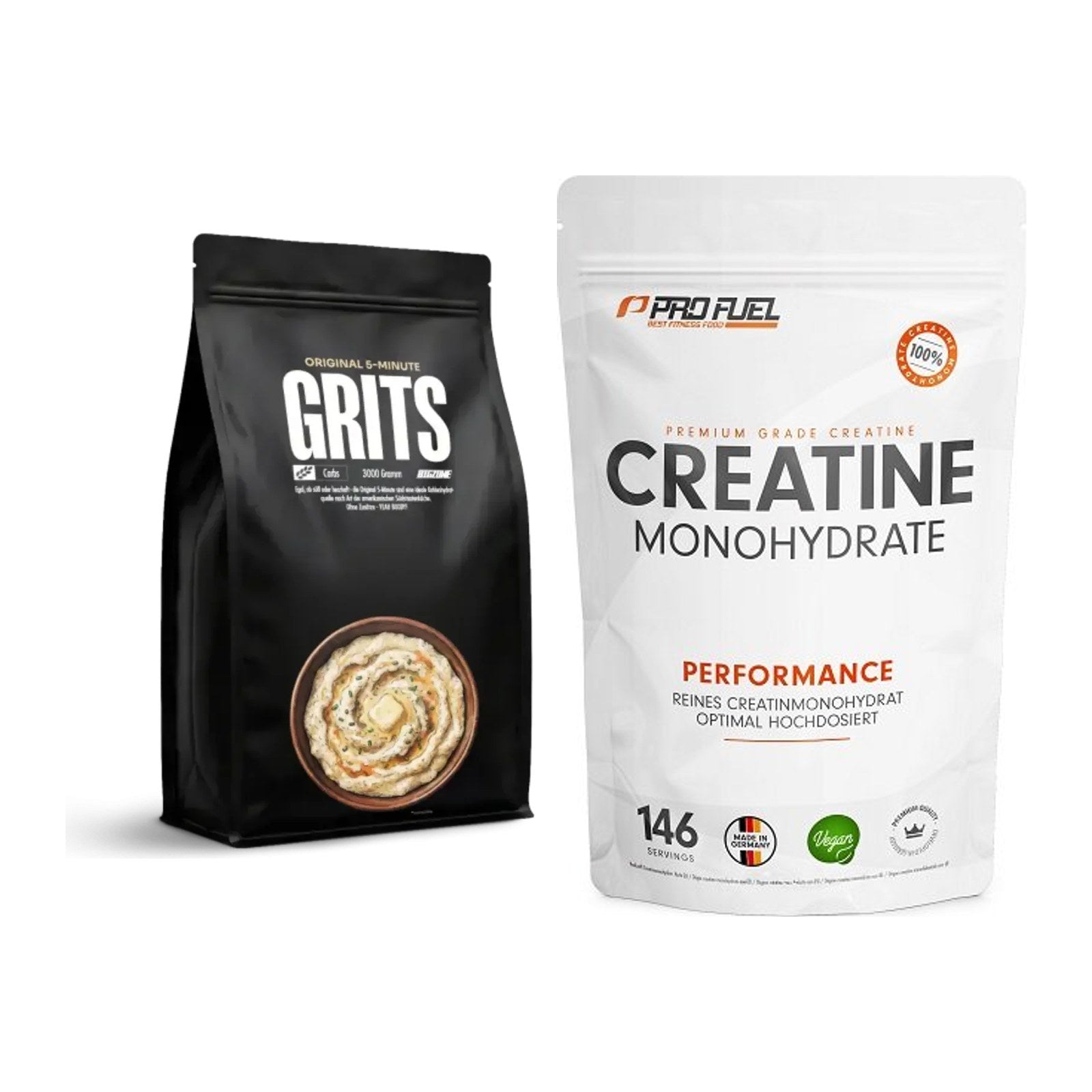Masseaufbau-Set: Big Zone Grits + ProFuel Creatine – alle enthaltenen Artikel