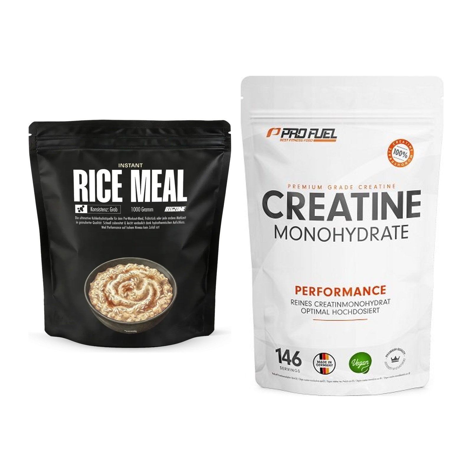 Masseaufbau-Set: Big Zone Instant Rice + ProFuel Creatine – alle enthaltenen Artikel