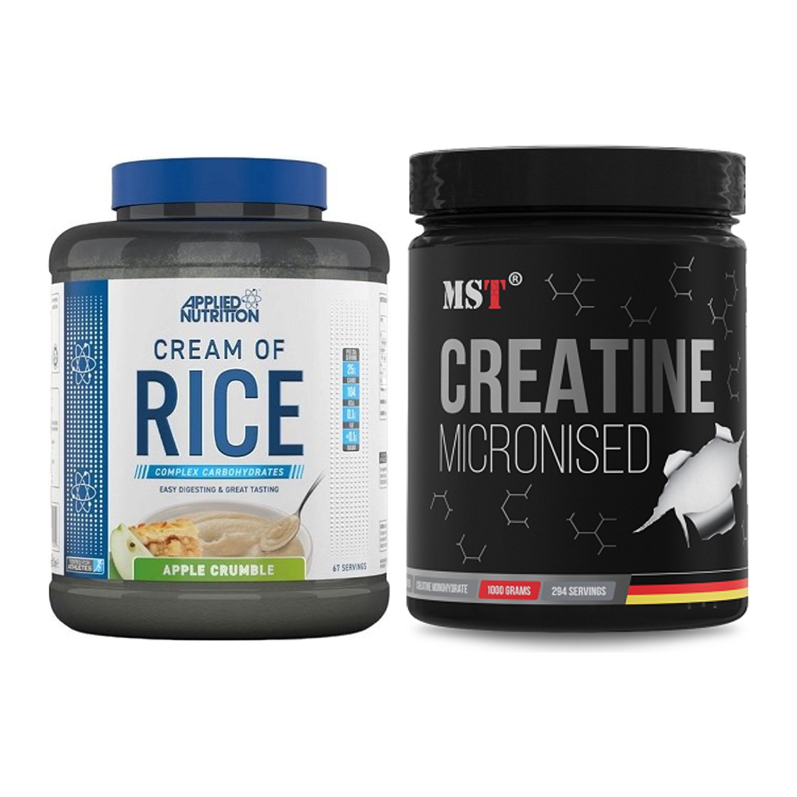 Masseaufbau-Set: Applied Nutrition Cream + MST Creatin Monohydrate – alle enthaltenen Artikel