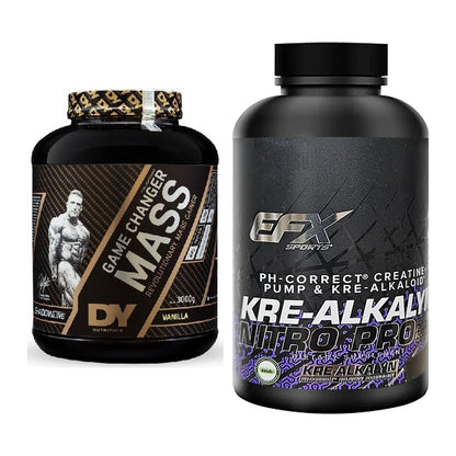 Masseaufbau-Set: DY Nutrition Game Changer + EFX Kre-Alkalyn PRO 120 – alle enthaltenen Artikel