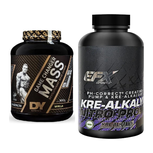 Masseaufbau-Set: DY Nutrition Game Changer + EFX Kre-Alkalyn PRO 120 – alle enthaltenen Artikel
