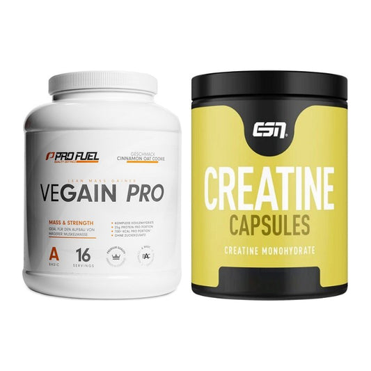 Masseaufbau-Set: ProFuel VEGAIN Pro + ESN Ultrapure Creatine – alle enthaltenen Artikel