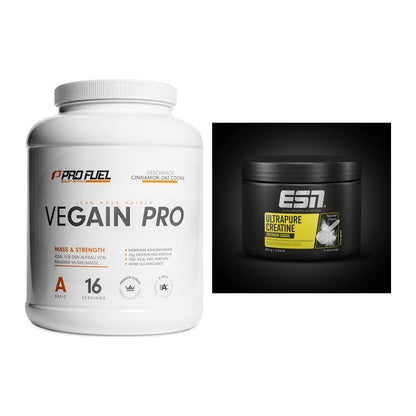 Masseaufbau-Set: ProFuel VEGAIN Pro + ESN Ultrapure Creatine – alle enthaltenen Artikel
