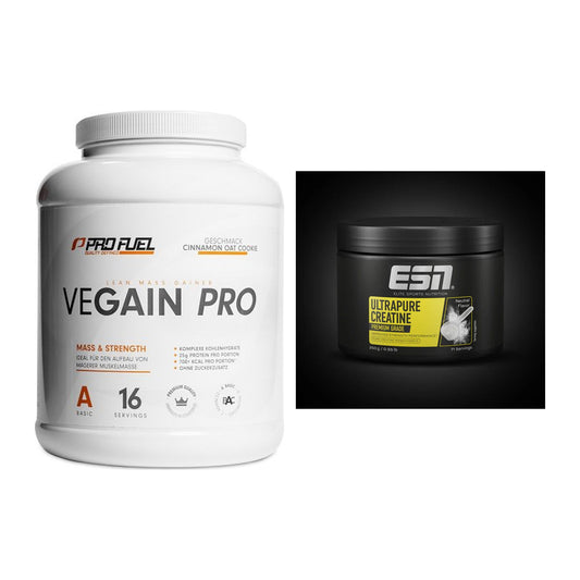 Masseaufbau-Set: ProFuel VEGAIN Pro + ESN Ultrapure Creatine – alle enthaltenen Artikel