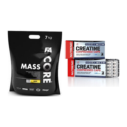Masseaufbau-Set: FA Nutrition CORE Mass + Nutrend Creatine – alle enthaltenen Artikel