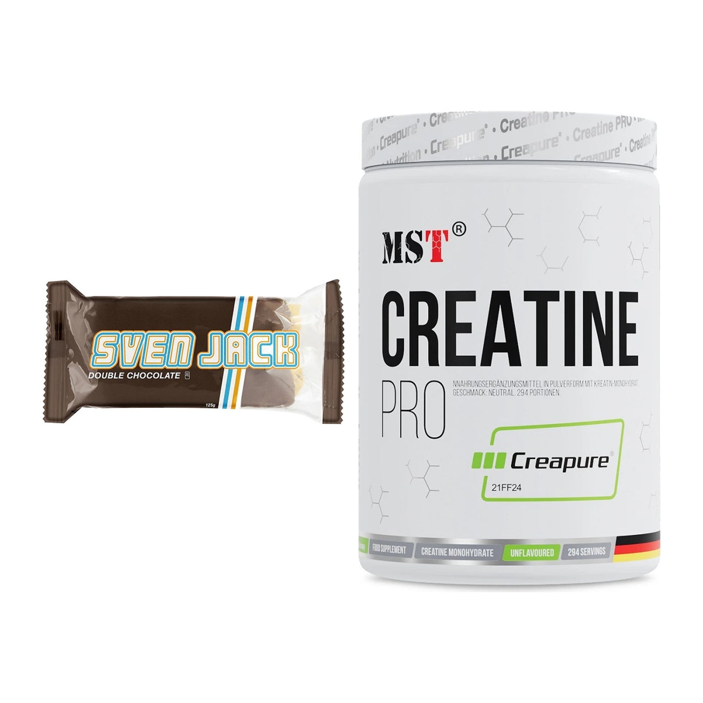 Masseaufbau-Set: Sven Jack (Energycake) + MST Creatin Pro CREAPURE – alle enthaltenen Artikel