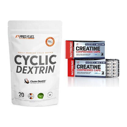 Masseaufbau-Set: ProFuel Cyclic Dextrin + Nutrend Creatine – alle enthaltenen Artikel