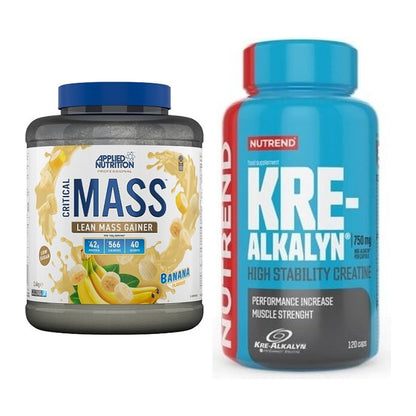 Masseaufbau-Set: Applied Critical Mass + Nutrend Kre-Alkalyn – alle enthaltenen Artikel