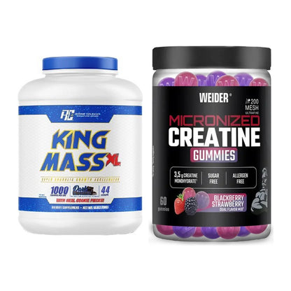 Masseaufbau-Set: Ronie Coleman RCSS King + Weider Micronized – alle enthaltenen Artikel