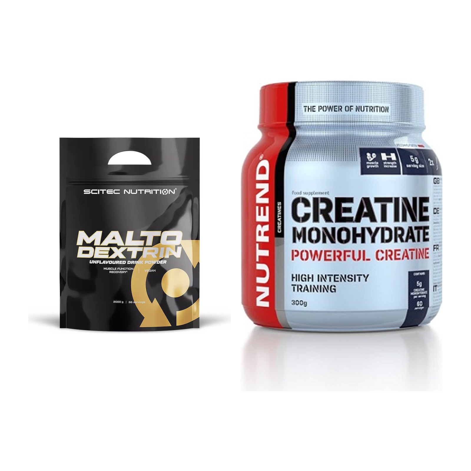 Masseaufbau-Set: Scitec Maltodextrin 2000g + Nutrend Creatine – alle enthaltenen Artikel